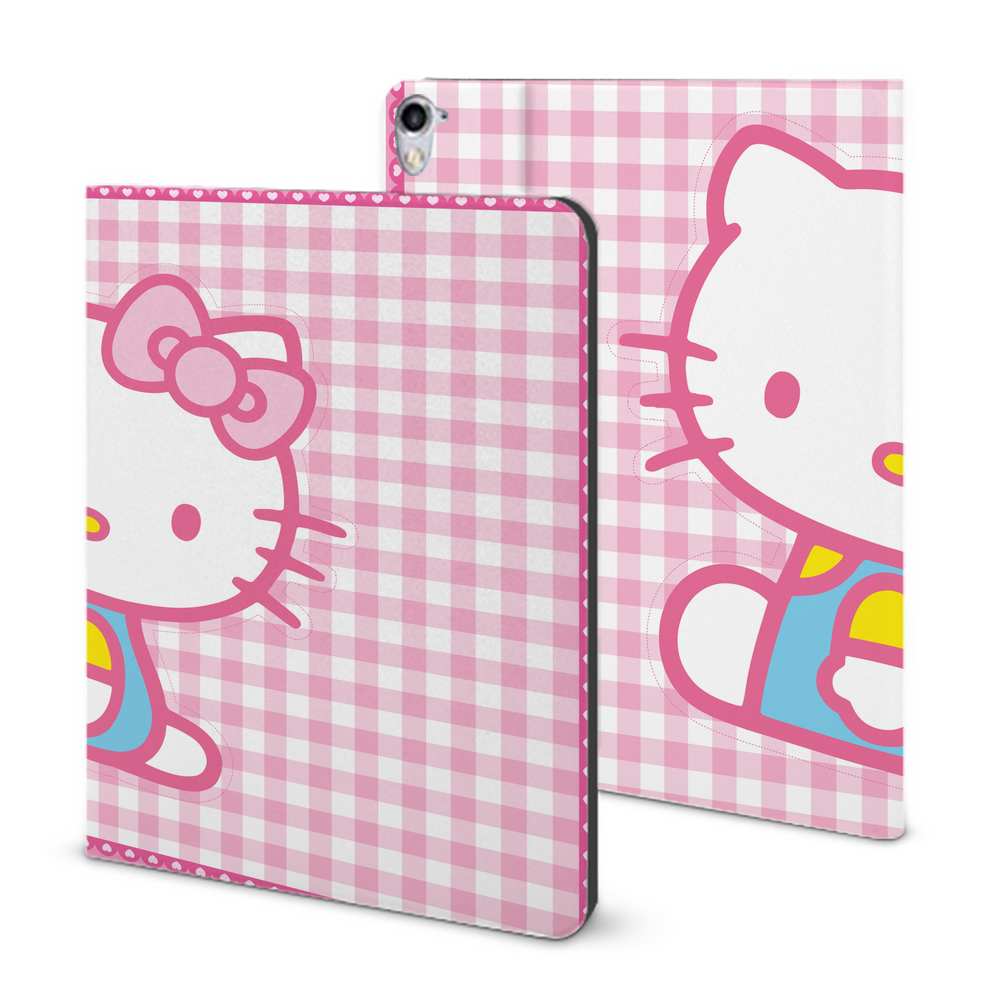 （画像用） Hello Kitty ハローキティ IPad ケース ブック型 PUレザー TPU 耐衝撃 軽量 薄型 ペン収納なし 全面保護 IPad 各モデル対応